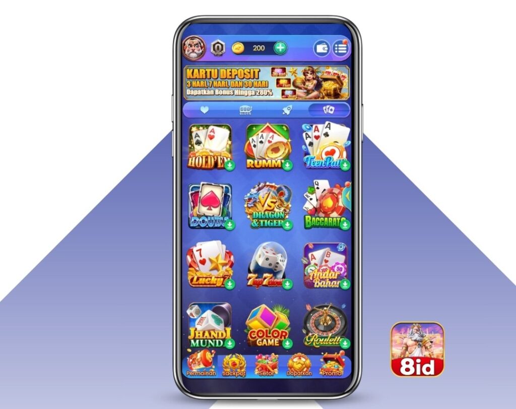 8id apk slot overview in mobile app