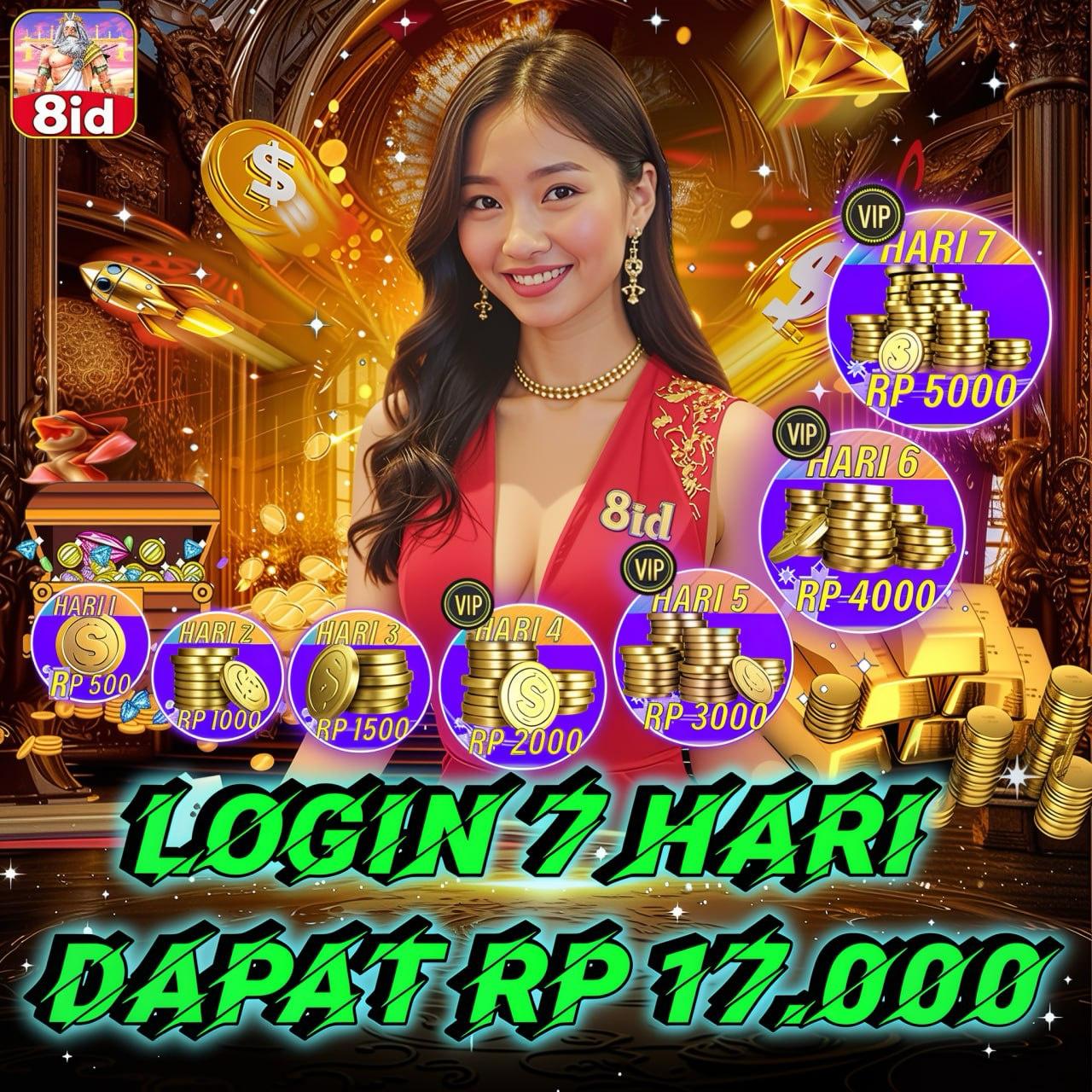 login 7 hari dapat rp 17k+