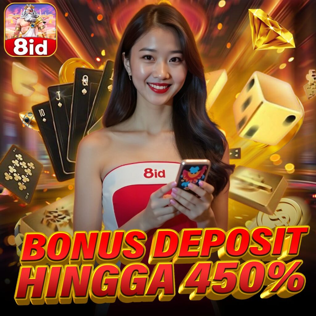 bonus deposit hingga 450% di 8id apk