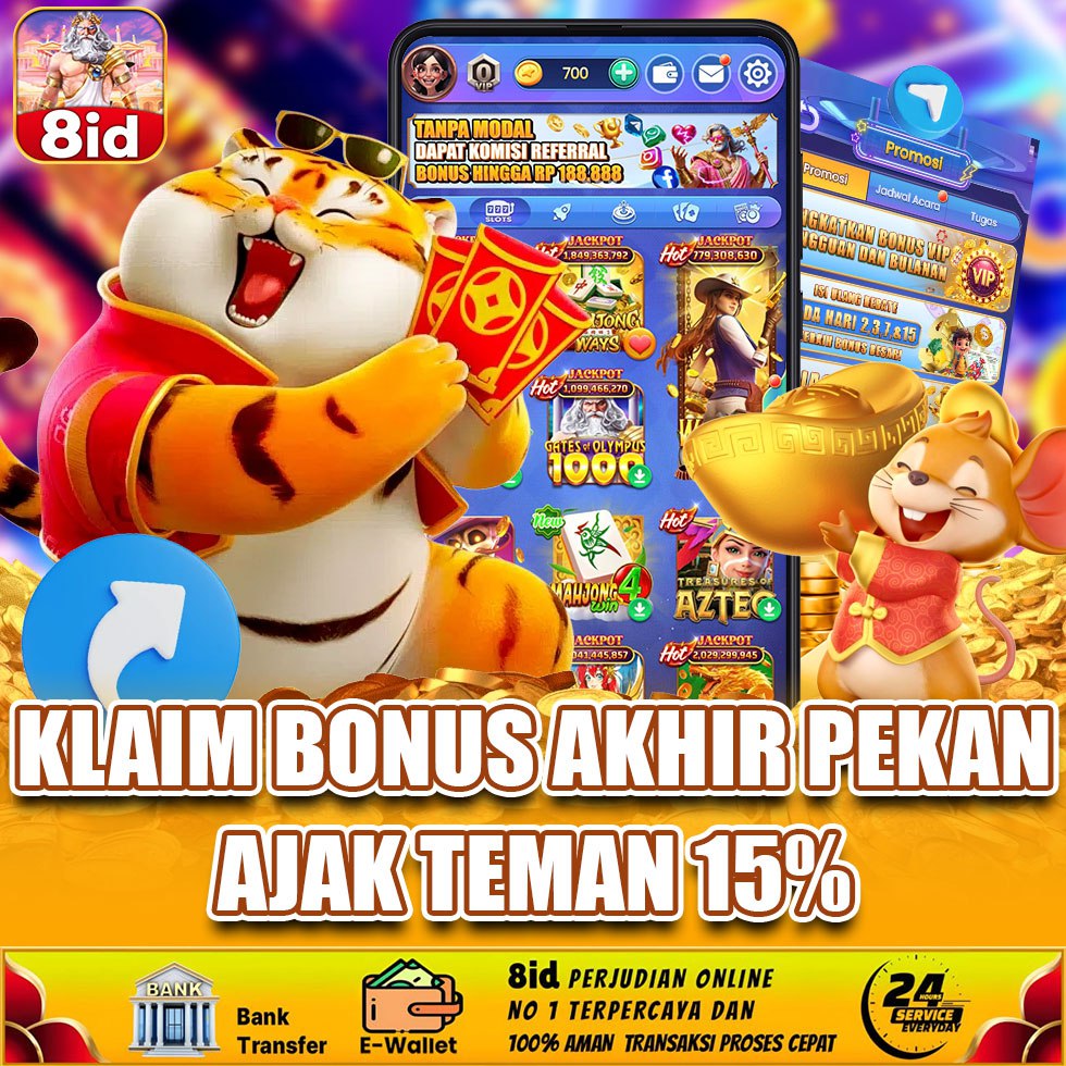 cashback bonus 15% of 8id apk